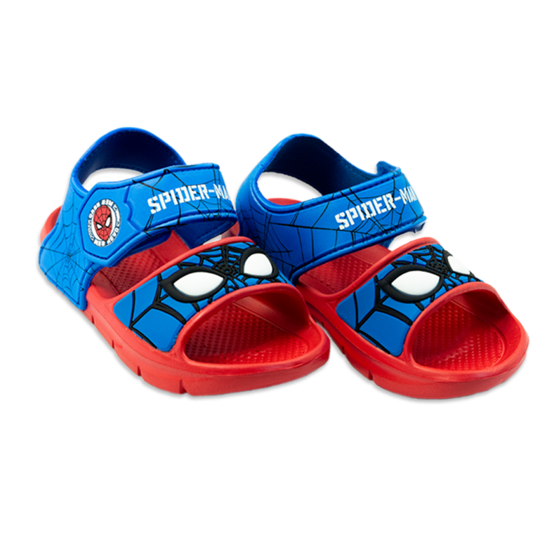 SANDALIAS-OJOTAS-SPIDERMAN-MARVEL-ROJO-CALZADO-NINOS